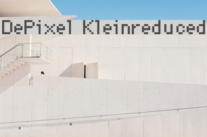 DePixel-Kleinreduced Font examples
