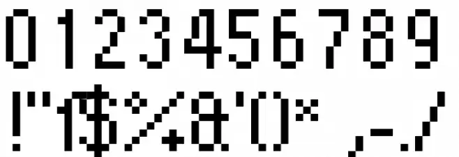 DePixel Schmal Font OTHER CHARS