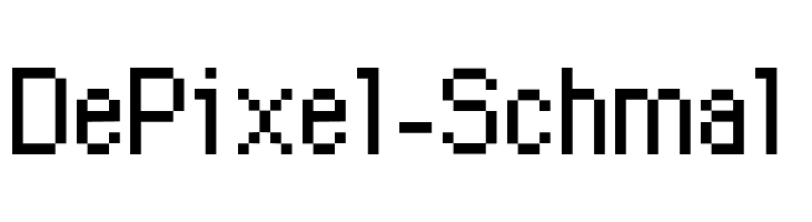 DePixel-Schmal  免费字体下载