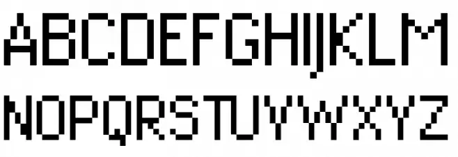DePixel-Schmal Fonte MAIÚSCULAS
