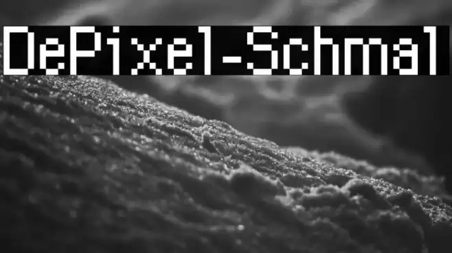 DePixel-Schmal Font examples