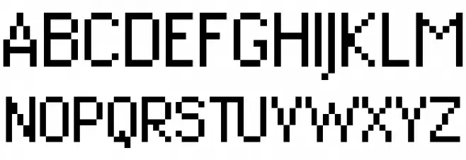 DePixel-Schmalreduced 字体 大写