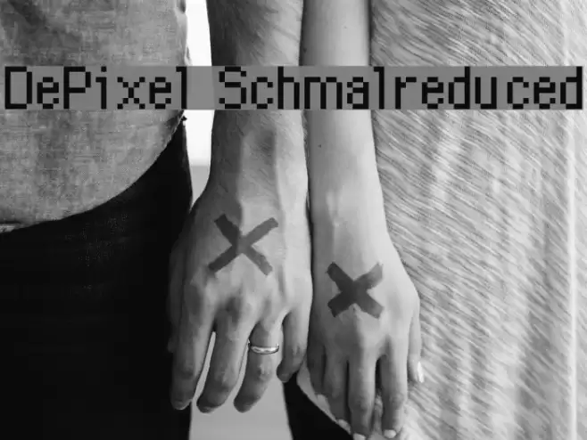 DePixel-Schmalreduced Font examples