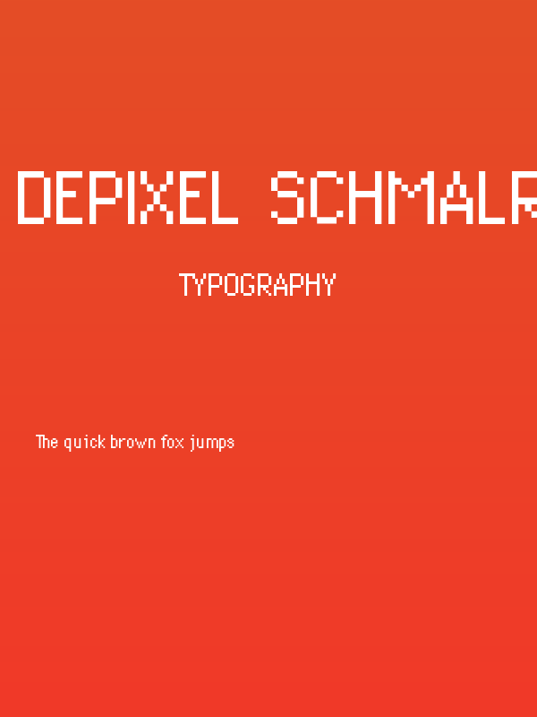 DePixel-Schmalreduced Poster