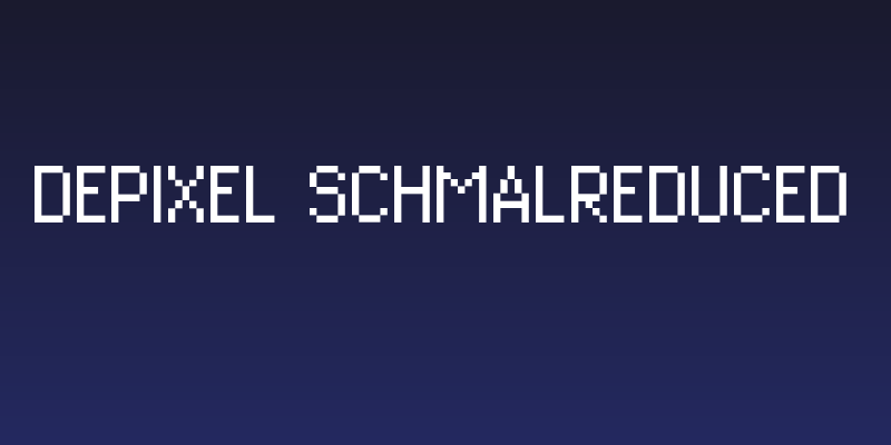 DePixel-Schmalreduced Social Header