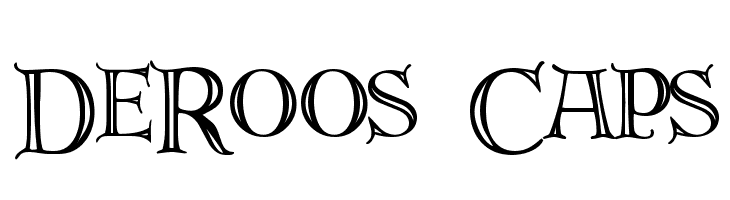 DeRoos Caps  フリーフォントのダウンロード