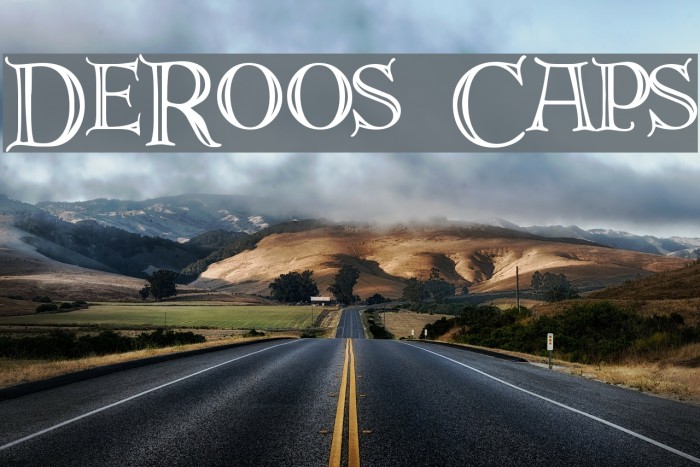 DeRoos Caps Polices examples