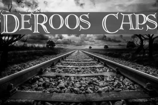 DeRoos Caps Font examples