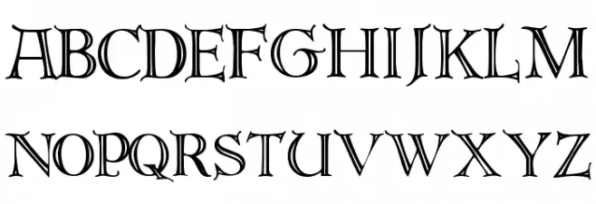 DeRoos Caps Font Litere mici