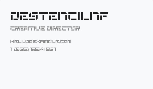 DeStencilNF Business Card