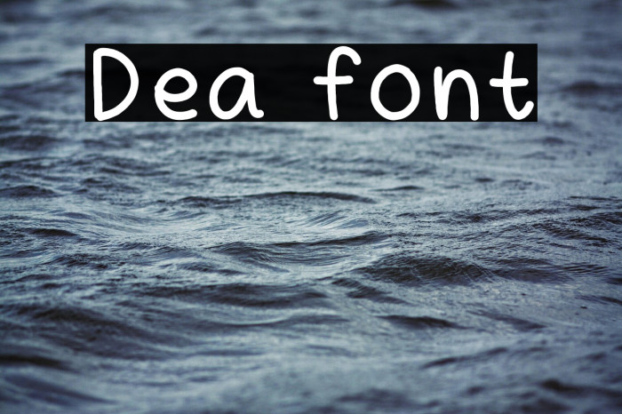 Dea font फ़ॉन्ट examples