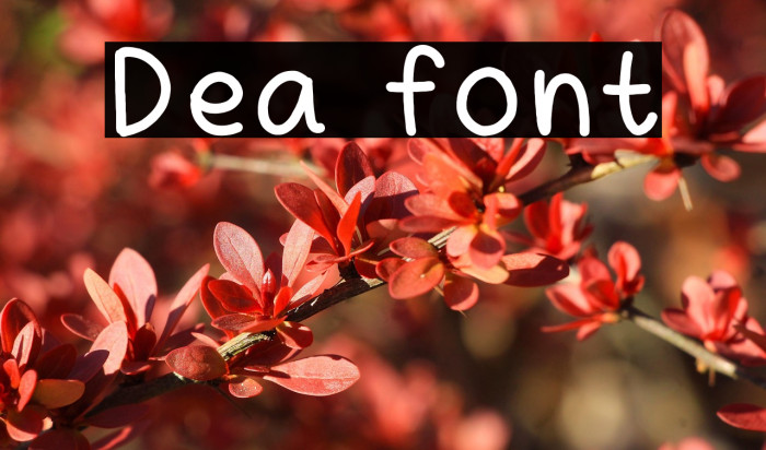 Dea font फ़ॉन्ट examples