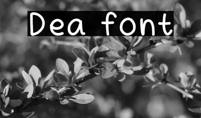 Dea font Fuentes examples