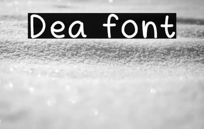 Dea font Fuentes examples