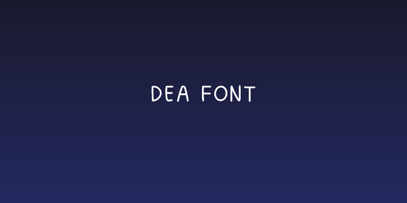 Dea font Social Header