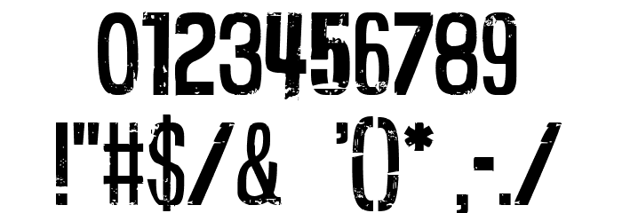 Deacon Flock Font OTHER CHARS