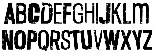 Deacon Flock Schriftart Groß