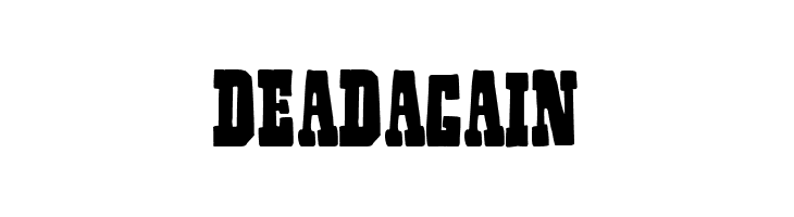 Dead Again  Fuentes Gratis Descargar