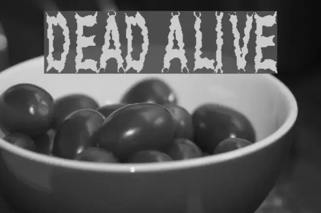 Dead Alive Font examples