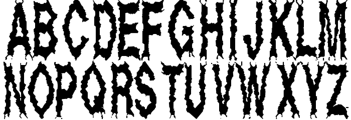 Dead Alive Font LOWERCASE