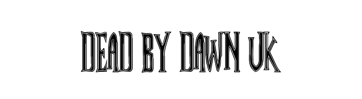 Dead By Dawn UK  नि: शुल्क फ़ॉन्ट्स डाउनलोड