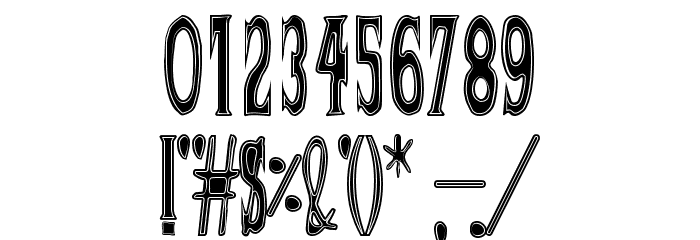 Dead By Dawn UK Font OTHER CHARS