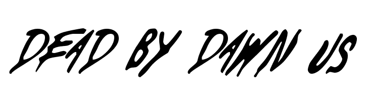 Dead By Dawn US Font