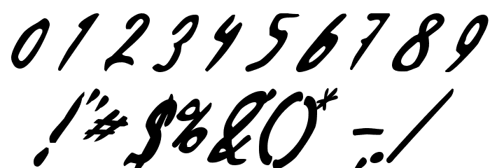 Dead By Dawn US Font OTHER CHARS