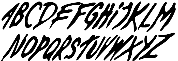 Dead By Dawn US Font LOWERCASE