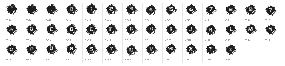 Dead CircuitRegular Character Map