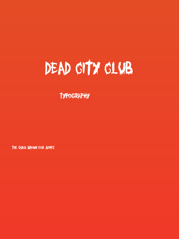 Dead City Club Poster