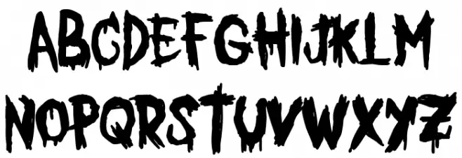 Dead City Club Font LOWERCASE