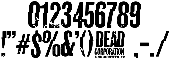 Dead Corporation Polices AUTRES CHARS