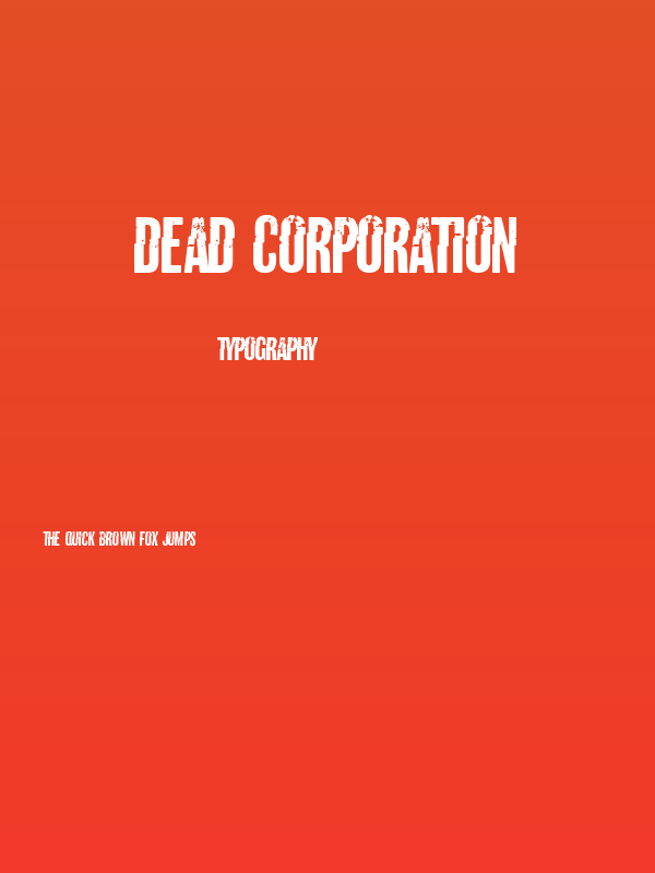 Dead Corporation Poster