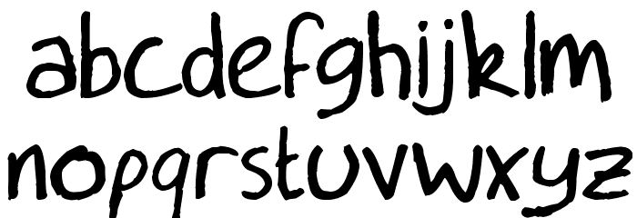 Dead Ends Font LOWERCASE