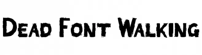 Dead Font Walking  Fuentes Gratis Descargar