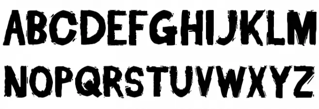 Dead Font Walking Schriftart Groß