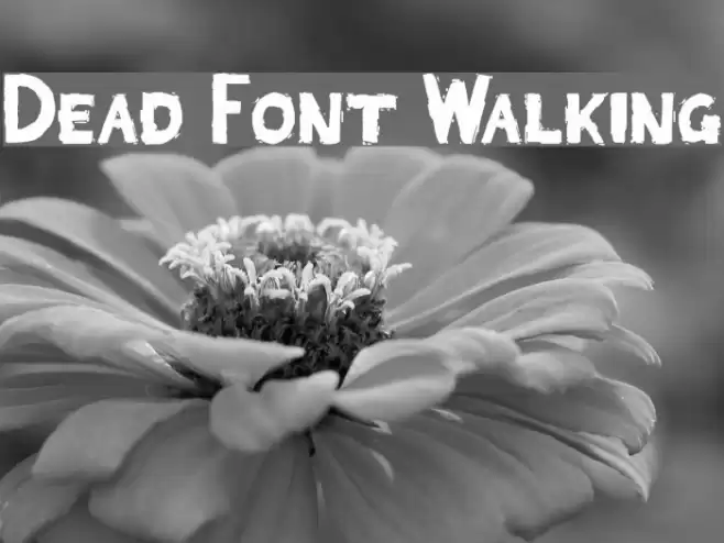 Dead Font Walking Font examples