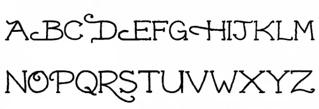 Dead Hardy Font Litere mari