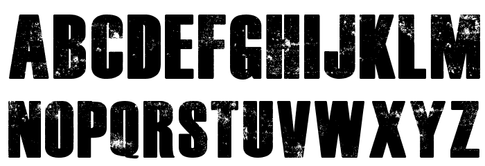Dead Kansas Font LOWERCASE