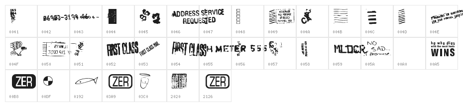 Dead Letter Office Fifteen Character Map