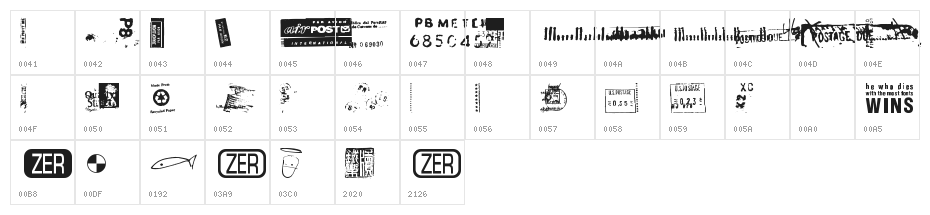 Dead Letter Office Seventeen Character Map