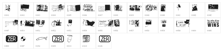 Dead Letter Office Thirty Two Character Map
