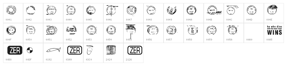Dead Letter Office Twenty Nine Character Map