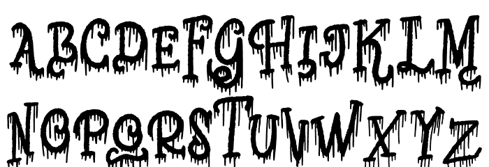 Dead Night FREE Font OTHER CHARS