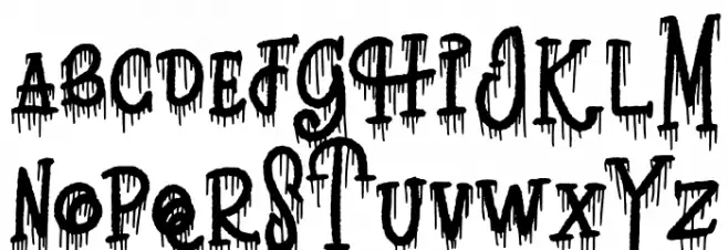 Dead Night FREE फ़ॉन्ट लोअरकेस