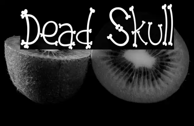 Dead Skull Font examples