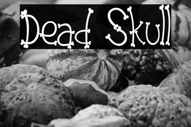 Dead Skull Font examples