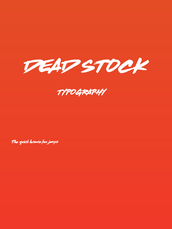 Dead Stock Poster