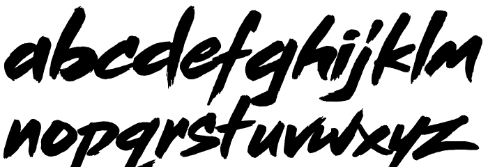 Dead Stock Font LOWERCASE
